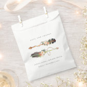 Sachets En Papier Rustique Boho Feather Floral Flèche Mariage Merci (Coupé)