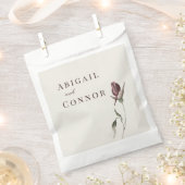Sachets En Papier Rustique Boho Marsala Crème Floral (Coupé)