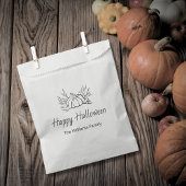 Sachets En Papier Rustique Chalkboard Halloween Party Simple Citroui