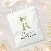 Sachets En Papier Rustique Green Cross Boy Baptême garçon (Coupé)