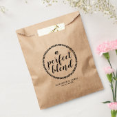 Sachets En Papier Rustique Moderne Parfait Mélange Personnalisé Mari (Scellé)