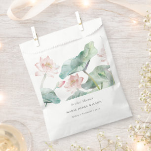 Sachets En Papier Rustique moderne Pastel Blush Nénuphar Fête des ma