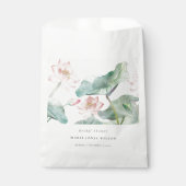 Sachets En Papier Rustique moderne Pastel Blush Nénuphar Fête des ma (Devant)