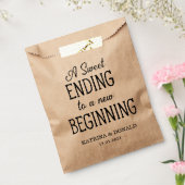 Sachets En Papier Rustique sucré fin mariage Favor sac (Scellé)