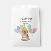 Sachets En Papier Sable Tibétain Terrier Anniversaire Merci Favorise (Devant)
