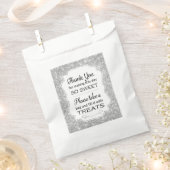 Sachets En Papier Sac à bonbons Argent Sparkle Bar Buffet Mariage Fa (Coupé)