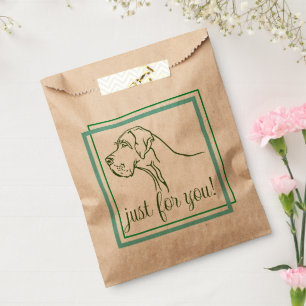 Sachets En Papier Sac à cœur de Grand Danois doux