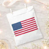 Sachets En Papier Sac à Faveur du Drapeau Américain (Coupé)