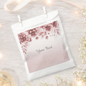 Sachets En Papier Sac à Faveur Floral Dusty Rose (Coupé)