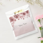 Sachets En Papier Sac à Faveur Floral Dusty Rose (Scellé)