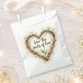 Sachets En Papier Sac à Faveurs pour Semer des Graines d'Amour - Cœu (Coupé)