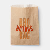 Sachets En Papier Sac à papier pour aliments Hot Dog BBQ (Devant)