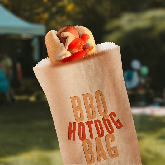 Sachets En Papier Sac à papier pour aliments Hot Dog BBQ
