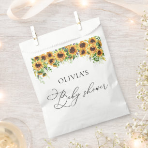 Sachets En Papier Sac Baby shower de tournesol Favoriser