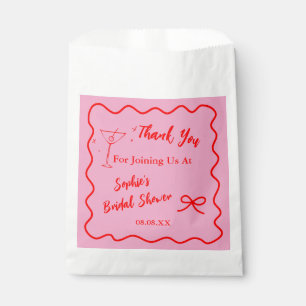 Sachets En Papier Sac Cadeau de Rentrée Mariage Rétro Rose et Rouge
