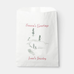 Sachets En Papier Sac Cadeau Entreprise Scène Hivernale