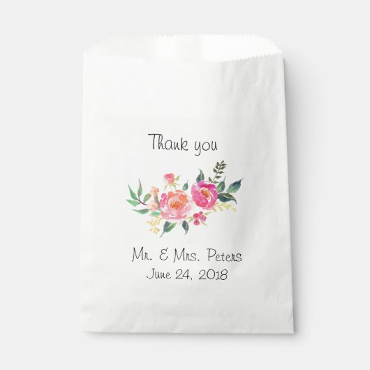 Sachets En Papier sac cadeau Merci (Devant)