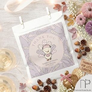 Sachets En Papier Sac Cadeau Merci Dinde Rose