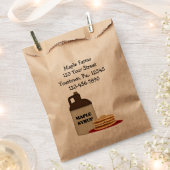 Sachets En Papier Sac d'affaires de sirop d'érable (Coupé)