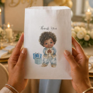 Sachets En Papier Sac de cadeaux pour bébé afro-américain garçon