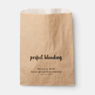 Sachets En Papier Sac de faveur de café de mariage rustique The Perf
