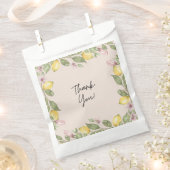 Sachets En Papier Sac de faveur de citron rose (Coupé)