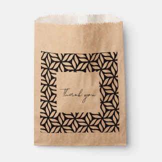 Sachets En Papier Sac de faveur de conception géométrique