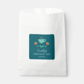 Sachets En Papier Sac de faveur de fête de thé de l'après-midi moder (Devant)