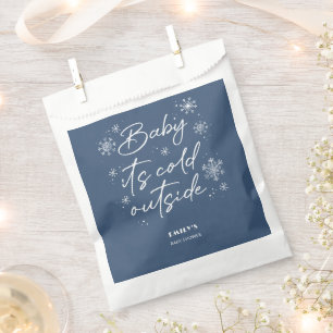 Sachets En Papier Sac de faveur de flocons de neige Baby It's Cold O