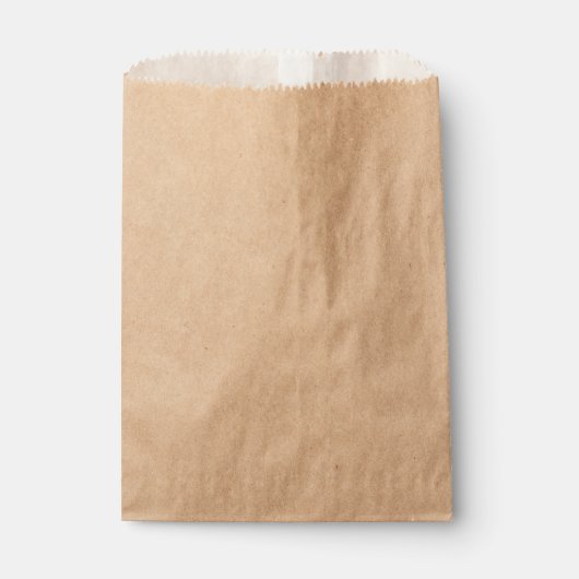 Sachets En Papier Sac de faveur de Kraft personnalisé (Devant)