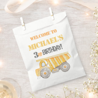Sachets En Papier Sac de faveur de la fête de camionnette de constru
