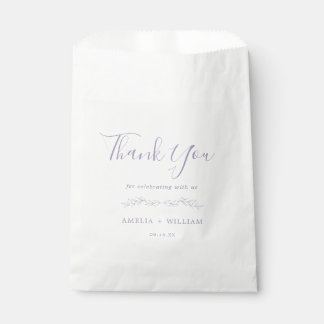 Sachets En Papier Sac de faveur de mariage à monogramme à feuille mi