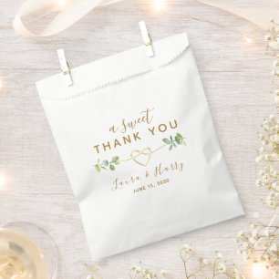 Sachets En Papier Sac de Faveur de Mariage Eucalyptus