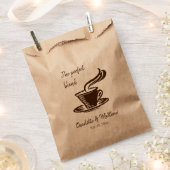 Sachets En Papier Sac de faveur de mariage personnalisé pour les fèv (Coupé)
