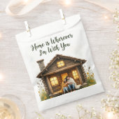 Sachets En Papier Sac de faveur de mariage rustique pour les invités (Coupé)