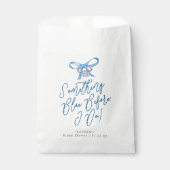 Sachets En Papier Sac de faveur de mariage Something Blue (Devant)