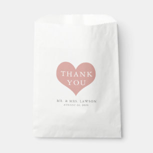 Sachets En Papier Sac de faveur de Merci