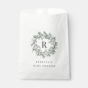Sachets En Papier Sac de faveur en papier à couronne de monogramme