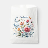 Sachets En Papier Sac de faveur Fleurs Aquarelle (Devant)