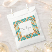 Sachets En Papier Sac de faveur géométrique coloré (Coupé)