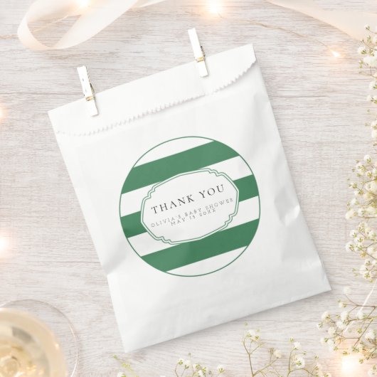 Sachets En Papier Sac de faveur golf vert (Coupé)