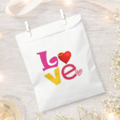 Sachets En Papier Sac de faveur LOVE (Coupé)