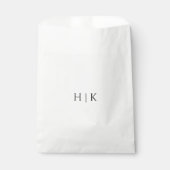 Sachets En Papier Sac de Faveur Monogramme de Modèle (Devant)