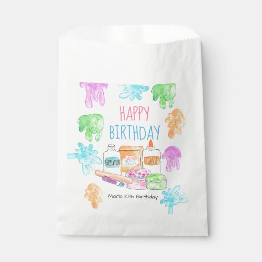 Sachets En Papier Sac de faveur pour fête d'anniversaire pour enfant (Devant)