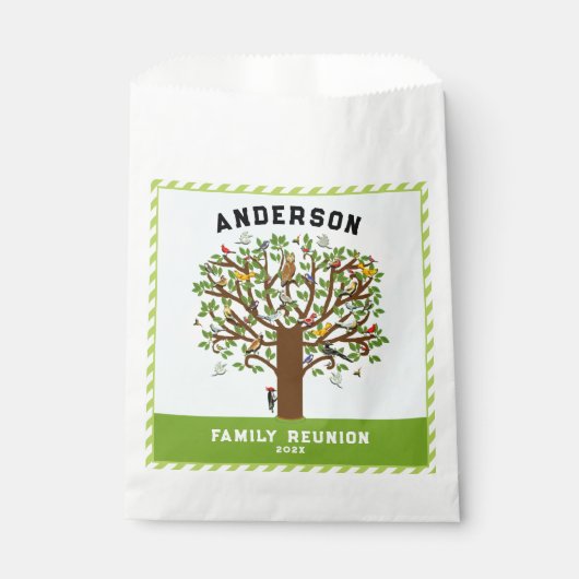 Sachets En Papier Sac de faveur Reunion Famille (Devant)