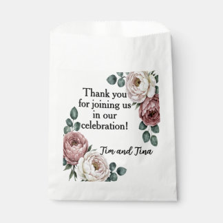 Sachets En Papier Sac de faveur Rose Florale