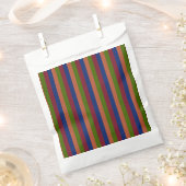 Sachets En Papier Sac de faveur vert marine (Coupé)