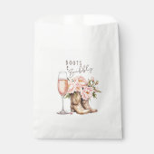 Sachets En Papier Sac de faveurs Boots and Bubbly (Devant)