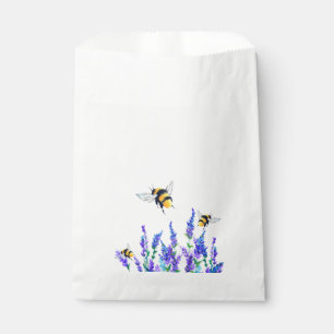 Sachets En Papier Sac de Faveurs Fleurs de Printemps et Abeilles