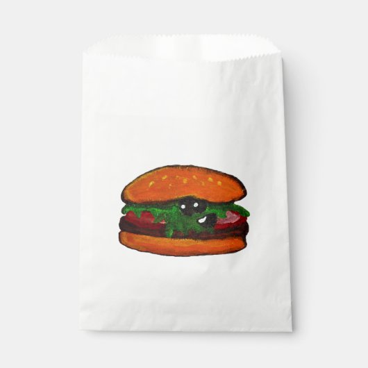 Sachets En Papier Sac de fête burger (Devant)